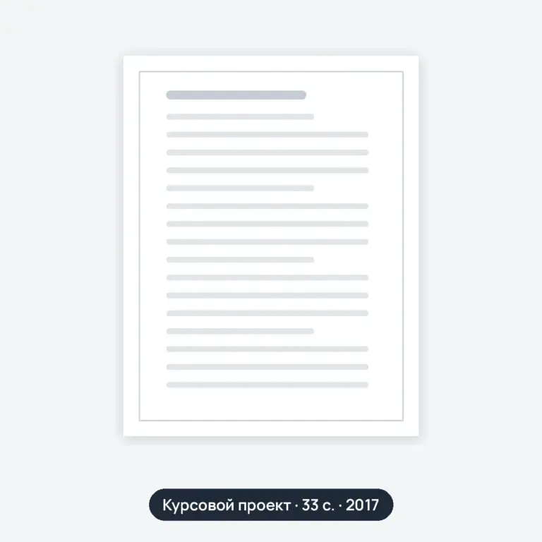 Курсовой проект: Структура и содержание разделов бизнес-плана