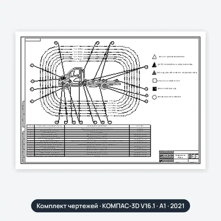 Комплект чертежей: Автомобиль Газель: топливный насос, задний мост, КПП, карта смазки